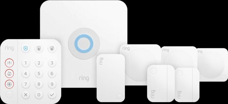 Ring Alarmsysteem met 2 magneetcontacten en 3 bewegingssensoren