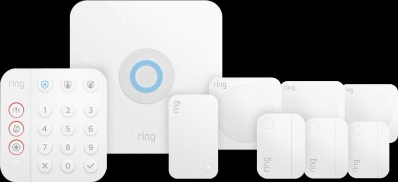 Ring Alarmsysteem met 3 magneetcontacten en 3 bewegingssensoren