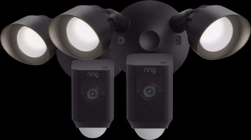 Ring Floodlight Cam Wired Plus Zwart Duo-pack