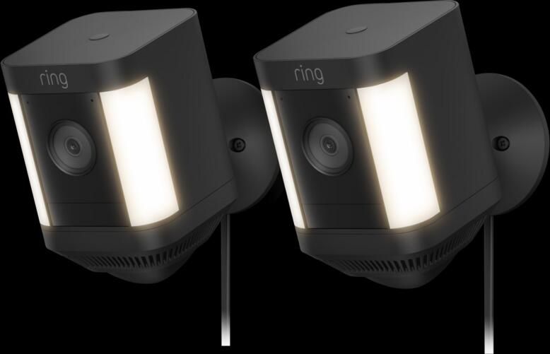 Ring Spotlight Cam Plus Plug In Zwart 2-pack