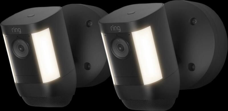 Ring Spotlight Cam Pro Wired Zwart 2-pack