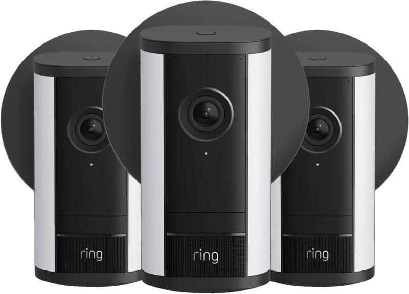 Ring Spotlight Camera Pro 2e Generatie Stekker Zwart 3-Pack