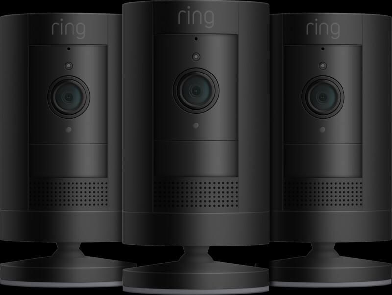 Ring Stick Up Cam Battery Zwart 3-pack