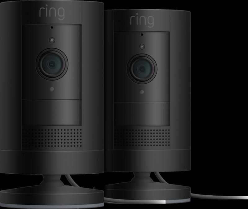 Ring Stick Up Cam Plug-In Zwart 2-pack