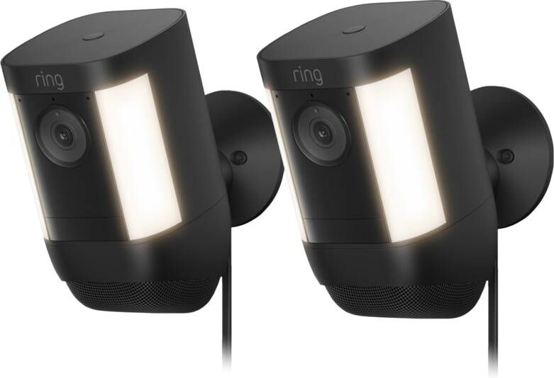 Ring Spotlight Cam Pro Plug In Zwart 2-pack