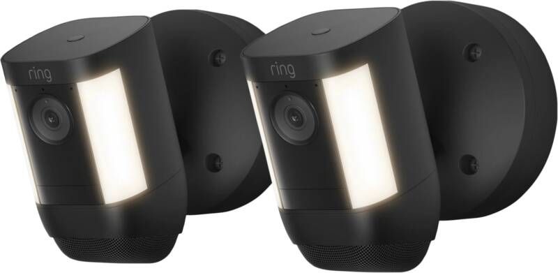 Ring Spotlight Cam Pro Wired Zwart 2-pack