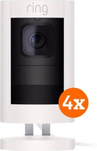 Ring Stick Up Cam Elite Wit 4-pack