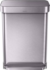 Simplehuman Rectangular Liner Pocket 55 Liter Rvs