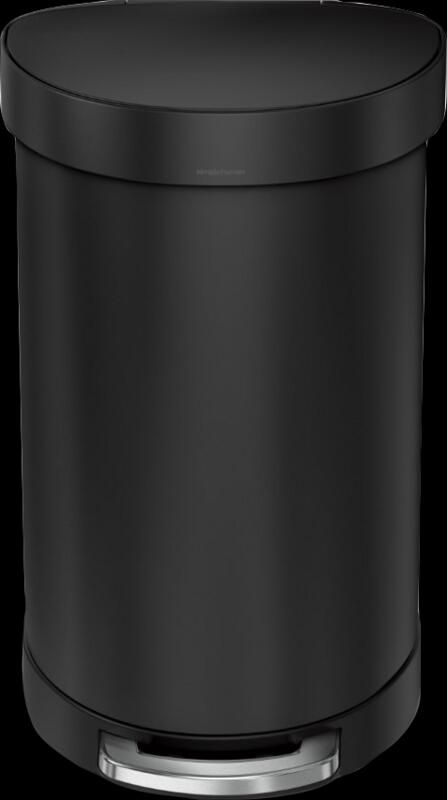 Simplehuman Prullenbak Liner Pocket Half Rond 45 liter Zwart
