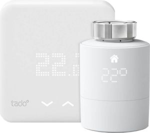 Tado Draadloze Slimme Thermostaat V3+ Startpakket + 1 radiatorknop