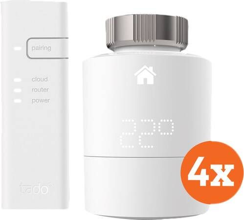 Tado Slimme Radiator Thermostaat Starter 4-Pack