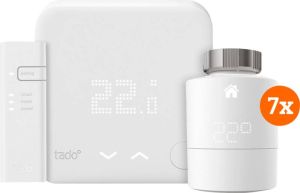 Tado Slimme Thermostaat V3+ startpakket + 7 radiatorknoppen