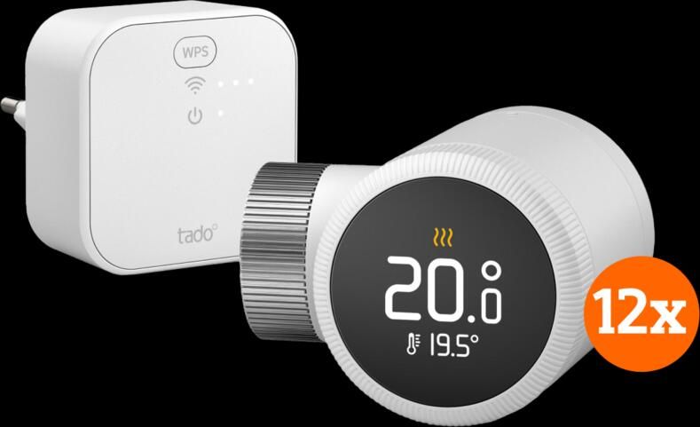 Tado Slimme Radiatorknop X Startpakket 12-Pack