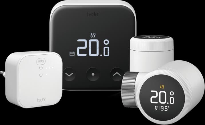 Tado Slimme Thermostaat X startpakket + 2 radiatorknoppen