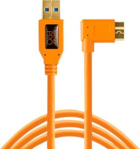 Tether Tools TetherPro Usb A 3.0 naar Micro Usb Haaks Oranje