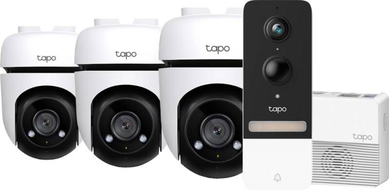 TP-Link Tapo C500 3-pack + Smart Battery Video Doorbell D230S1