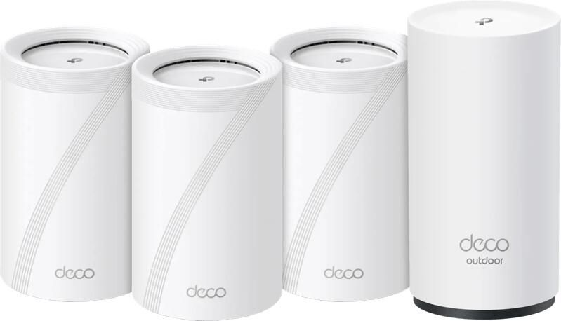 TP-Link Deco BE65 WiFi 7 Mesh 3-Pack + Deco BE25 Outdoor