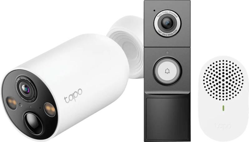 TP-Link Tapo C460 + D235 Smart Battery & Wired Doorbell