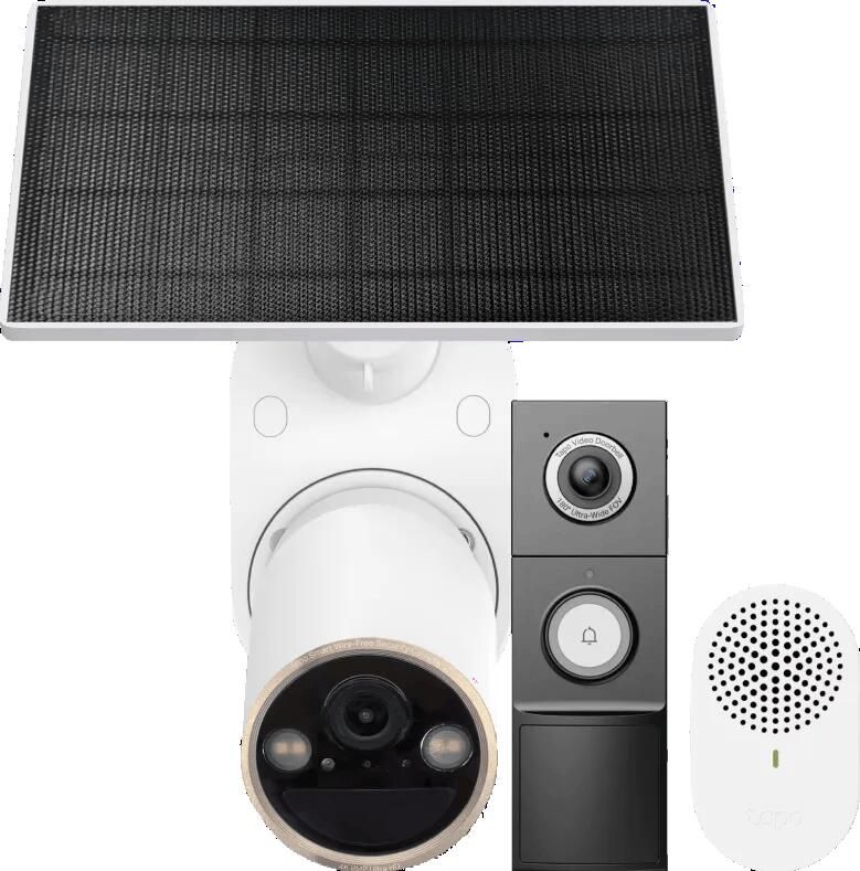 TP-Link Tapo C460 Solar Kit + D235 Smart Battery & Wired Doorbell