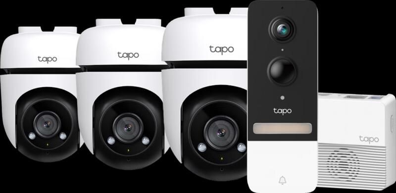 TP-Link Tapo C500 3-pack + Smart Battery Video Doorbell D230S1