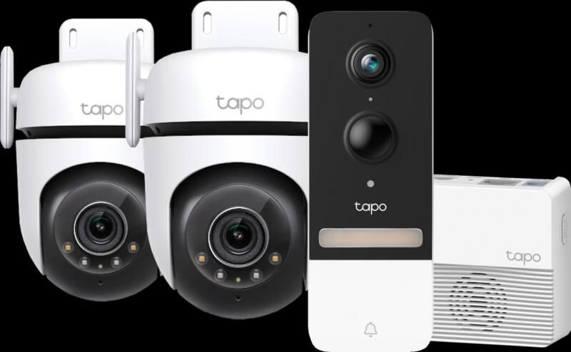 TP-Link Tapo C520WS 2-pack + Smart Battery Video Doorbell D230S1