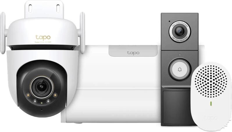 TP-Link Tapo C530WS + H500 CentralHub + D235 Smart Battery & Wired Doorbell