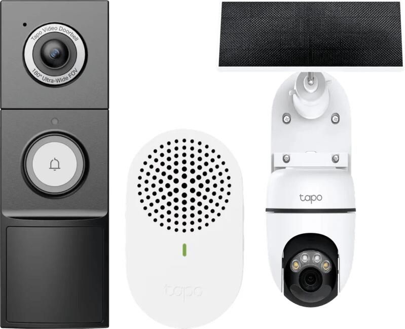TP-Link Tapo C610 Solar Kit + D235 Smart Battery & Wired Doorbell