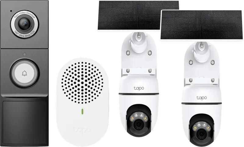 TP-Link Tapo C610 Solar Kit Duo Pack + D235 Smart Battery & Wired Doorbell