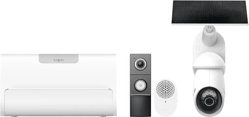 TP-Link Tapo C660 Solar Kit + D235 Smart Battery & Wired Doorbell + H500 CentralHub