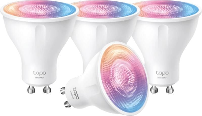 TP-Link Tapo L630 Wit en Gekleurd Licht GU10 4-pack