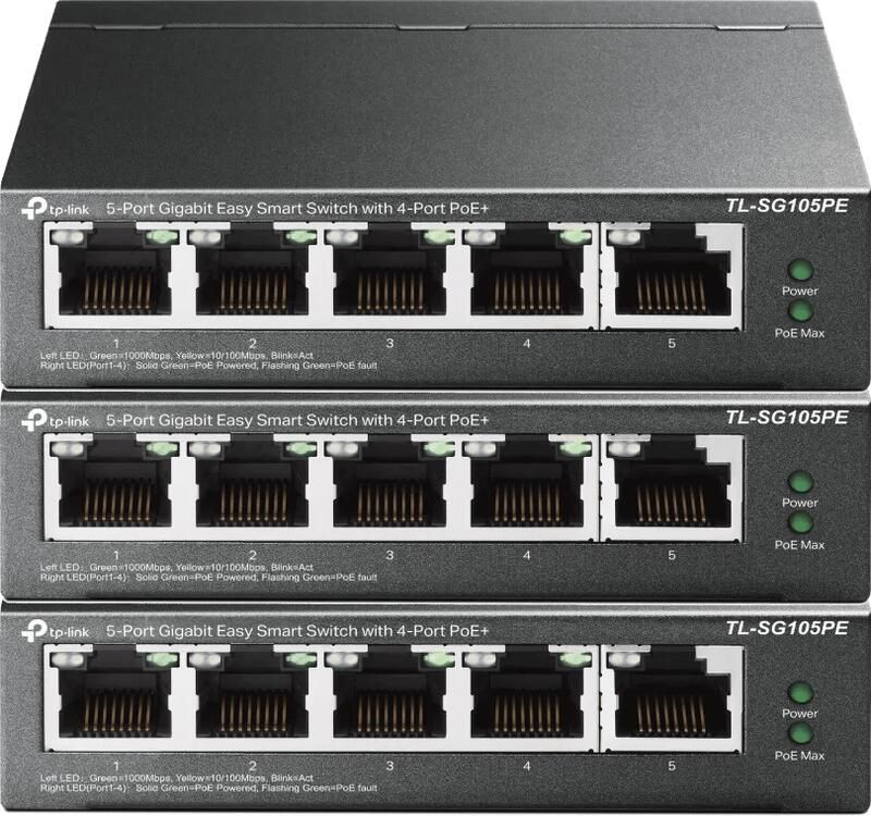 TP-Link TL-SG105PE 3-Pack