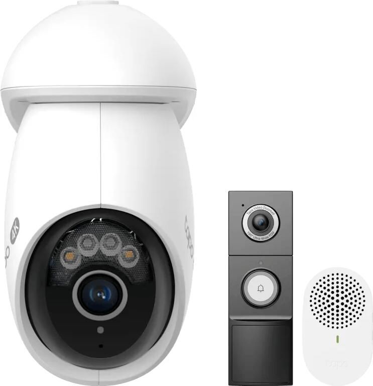 TP-Link TP- Link Tapo C560WS + D235 Smart Battery & Wired Doorbell