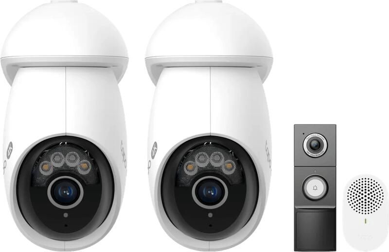 TP-Link TP- Link Tapo C560WS Duo Pack + D235 Smart Battery & Wired Doorbell