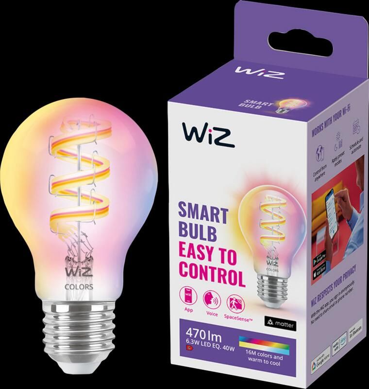 WiZ Connected WiZ Filament lamp Gekleurd en wit licht E27