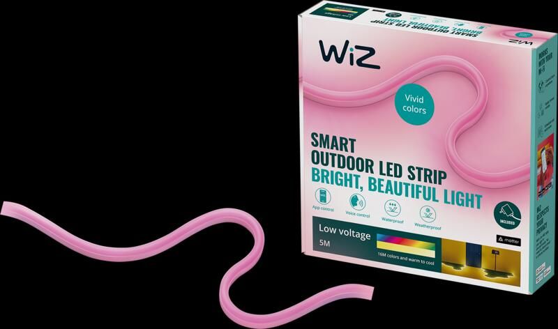 WiZ Connected WiZ Lightstrip voor buiten Gekleurd en wit licht 5m