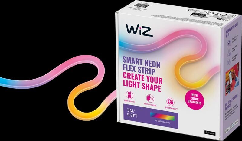 WiZ Connected WiZ Neon Lightstrip voor binnen Gekleurd en wit licht 3m