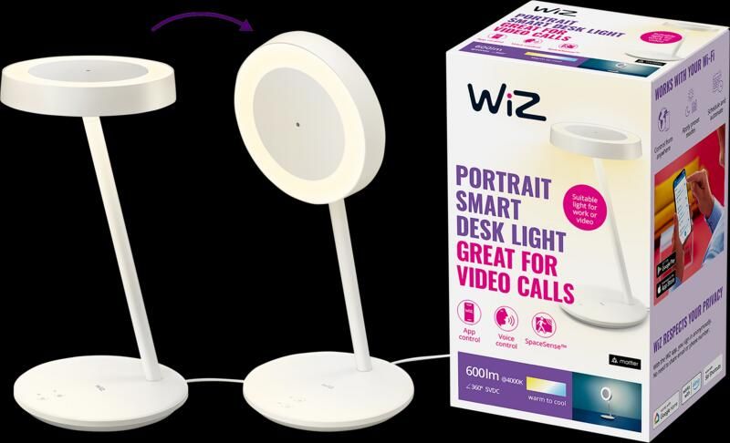 WiZ Connected WiZ smart bureaulamp alle tinten wit licht
