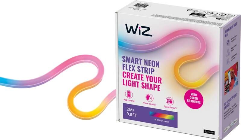 WiZ Neon Lightstrip voor binnen Gekleurd en wit licht 3m