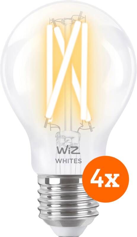 WiZ Connected WiZ Smart Filament lamp Standaard 4-pack Warm tot Koelwit Licht E27