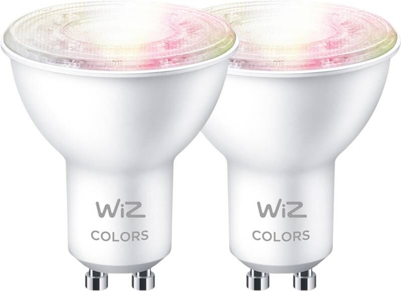 WiZ Smart Spot 2-pack Gekleurd en Wit Licht GU10