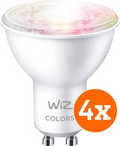 WiZ Smart Spot 4-pack Gekleurd en Wit Licht GU10