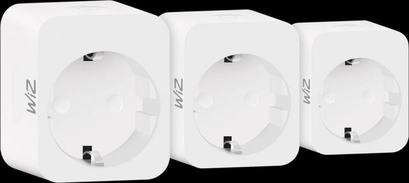 WiZ Slimme Stekker met verbruiksmeter 3-pack