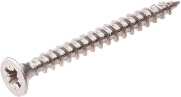 4tecx Assortiment spaanplaatschroeven platverzonkenkop Pozidriv 1272-delig RVS A2