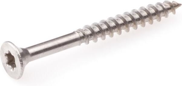 4tecx Assortiment spaanplaatschroeven platverzonkenkop Torx 1318-delig RVS A2 - Foto 1