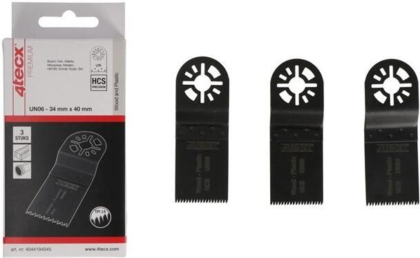 Mtools 4tecx Multizaagblad universeel 06 precisie hcs 34 x 40 mm 3 stuks |