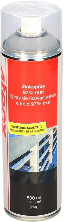 4tecx Zinkspray 97% mat 500ml - Foto 1