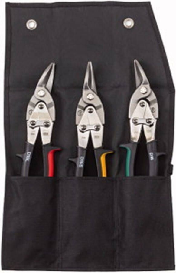 Mtools 4tecx Figuurblikschaar set D16+D16L+D16S in roltas |