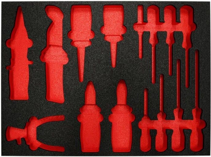 4tecx Inlay van schuim voor tangen schroevendraaiers