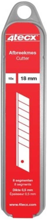 4tecx Reservemesjes afbreekbaar 18mm safety dispenser 10 stuks