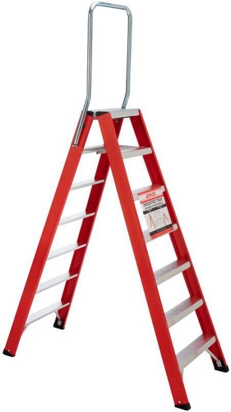 Mtools 4tecx Trap dubbel oploopbaar aluminium 2 x 7 tredes met beugel |
